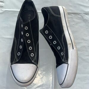 Airwalk LOW TOP black SNEAKERS Retro 1990s Shoes MENS 13 Lace Up Street EMO PUNK